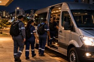 Transporte para funcionários em turnos noturnos em BH